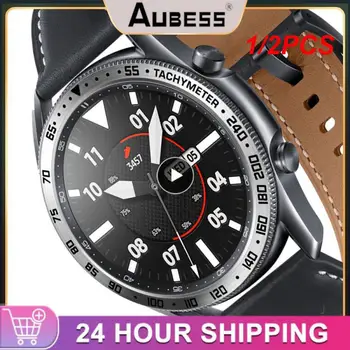 1/2 бр. в опаковка калъф за galaxy watch 3 45 мм 41 мм корпус + Bezel с околовръстен линия + Защитно фолио от закалено Стъкло galaxy watch 3