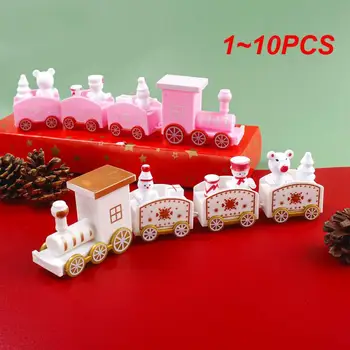 1 ~ 10ШТ Коледен орнамент с влак, Весела Коледна украса, играчка влак за дома, Подарък от Дядо Коледа, Коледа Коледна украса 2024