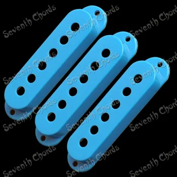 3 Бр Светло сини седалките, за да го получите с една намотка за електрически китари/Капачки/Корпуса/най-Високо (SYQG-DXQKF-QL-3)
