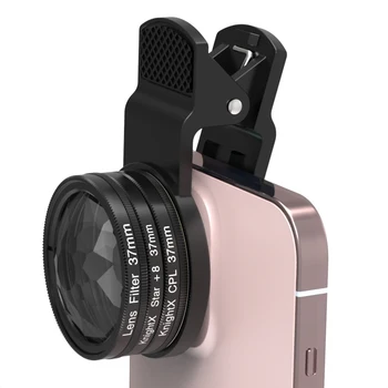 37 мм и 49 мм 52 мм 58 мм Клип Prism Професионален макро обектив на камерата CPL Star с променлив ND филтър за всички смартфони и мобилни телефони