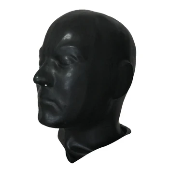 3D форма гумена латексова маска на лицето фетиш латексова анатомическая мъжки маска за цялата глава, подходящи за главата 59-62 см