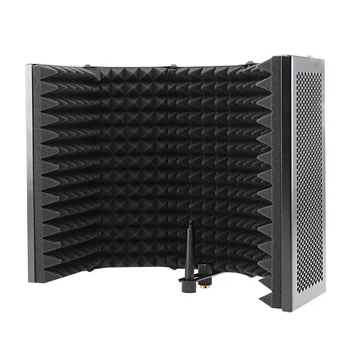 5-панел Сгъваем студиен микрофон изолиращ екран, Звукопоглощающая панел от стиропор