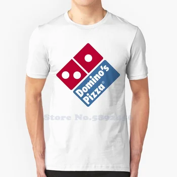Domino ' s Pizza Ежедневни градинска облекло, тениски с лого и графичен дизайн на тениска от 100% памук