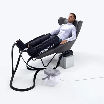 FOFO произведено по поръчка висококачествено масажно устройство на нов стил, електрически възстановителни обувки, криотерапевтический масажор за крака с пълна компресия на въздуха