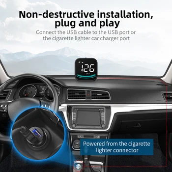 G4 автоматично HUD GPS централен дисплей Автомобилен проектор Скоростомер с компас, сот Автомобилни електронни аксесоари