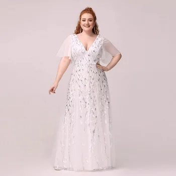 ICCLEK Plus size Обличам Секси Вечерна Cocktail Dress Рокля С Пайети Пайета Long Dress Evening Dress White Fancy Dress
