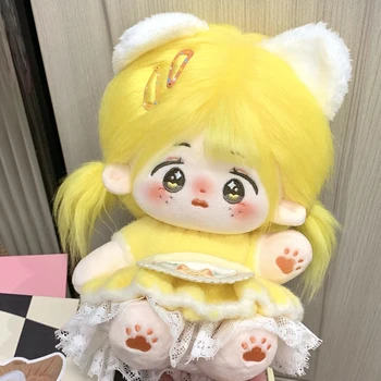 Kawaii Mango Момиче С Жълта коса, плюшен кукла, тялото на cosplay, 20 см, без атрибути, дрехи, Плюшени дрешки, Сладки подаръци