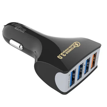 QC 3,0 Бързо Зареждане зарядно с 4 USB порта Експрес-Зареждане и Зарядно за Кола За телефон Qc3.0 5v3.5A Ивица на запалката