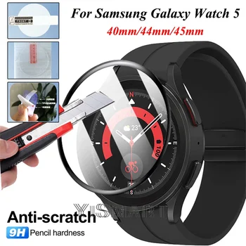 Samsung Galaxy Watch 5/4 40 мм 44 мм Протектор на Екрана От Закалено Стъкло 3D Извити Защитно Фолио за Samsung TPU Watch 5 Pro 45 мм