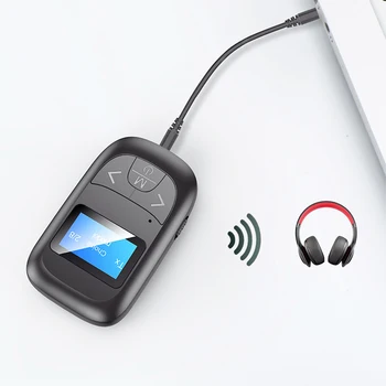 T-14 Bluetooth-съвместим приемник-предавател с цифров LCD дисплей 5,0 2 В 1 с Bluetooth-съвместими адаптер