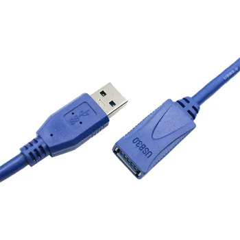 USB кабел Male-Female USB Male-Female Син Мед удължителен кабел USB 3.0 0,3 м /1 м /1.5 м / 3 м / 5 м USB Extended Line