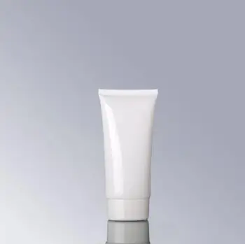 Бели празни пластмасови козметични тръби с обем 50 мл / г, Прозрачно фолио, флакони, за почистване на лицето, крем за ръце в опаковка LX1290