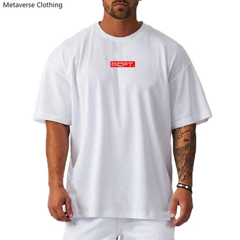 Бягане Мъжки ризи с къс ръкав и спортен костюм фитнес тренировка фитнес футбол Джърси обучение риза окото бягане пот риза
