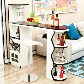 Вино кабинет в европейски стил Подвижни къщи Модерна Ъглова кухня за хола Бяло Вино Багажник Мобилни Мебели за дома Vitrina
