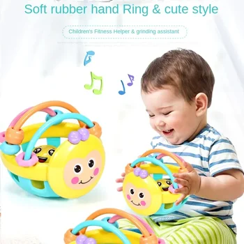Горещ Коледен подарък-играчка за новородено, които могат да хапят бебета на възраст от 6 до 12 месеца, като се обадите на камбанка. Вземете играчки-пъзели за ранното развитие.