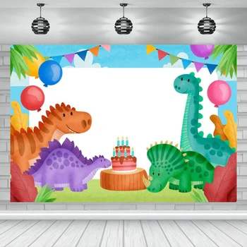 Декорация за рожден Ден динозавър Картина на Света 