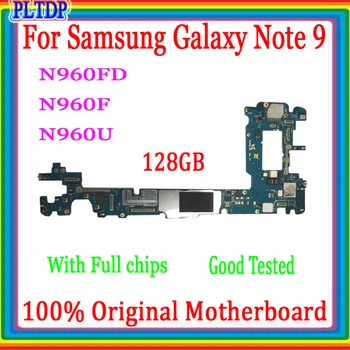 Дънна платка За Samsung Note 9 N960F N960FD N960U 128 GB дънна Платка 100% Тествана Работна Логическа Такса Оригиналната Плоча Отключване