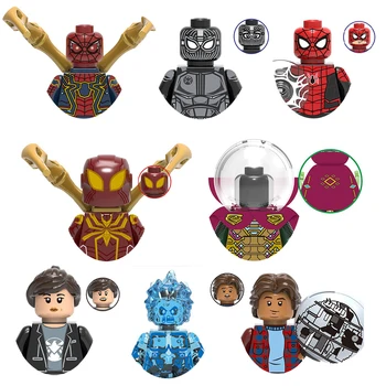 Играчки Marvel Легенди на спайдърмен Тухли Строителни блокове Фигурки Фигурки Забавни Играчки със Собствените си ръце Подаръци за деца Блокове