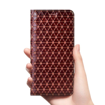 Калъф от естествена кожа с геометричен модел за Samsung C5 C7 C8 C9 C10 Основната prime pro 2017 Funda magnet cover Корпуса Shells чанти