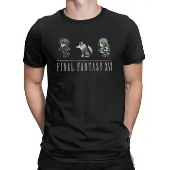 Клайв Торгал и Джил са разработили логото на участниците FFXVI Pixel Final Fantasy Party 16-битови пиксела тръбопроводи ретро-видео игри 
 мъжки t-shirt