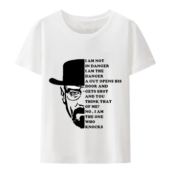 Класическа тениска Breaking Bad, Мъжки t-shirt Heisenberg Walter White, Лятна тениска С кръгло деколте и къси ръкави, Тениска за телевизионно шоу harajuku