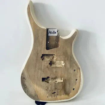 Корпус бас-китара AB284 PJB, недовършена, 4-струнни електрически бас пасивни звукосниматели с увреждания на дърво, за подмяна на