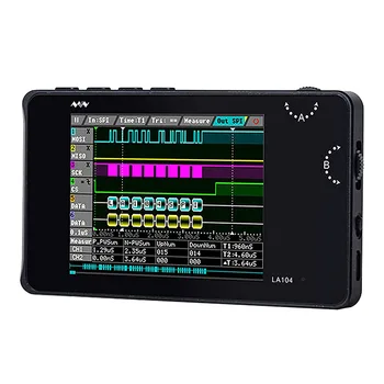 Логически анализатор LA104 джобен размер SPI, I2C UART с максимална честота на дискретизация 100 МОС/с