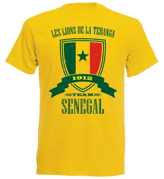 Марка 2019, Лятна модна тениска на Kpop с къс ръкав и кръгло деколте, основни върхове, Безплатна доставка, тениска за футбол футболист Сенегал