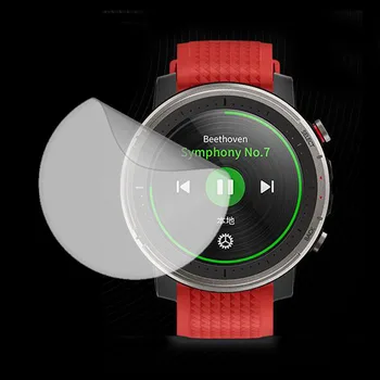 Мека Прозрачно Защитно Фолио За Xiaomi Huami Amazfit Stratos 3 Watch Stratos3 Smartwatch На Защитно Покритие На Екрана (Не Стъклени)