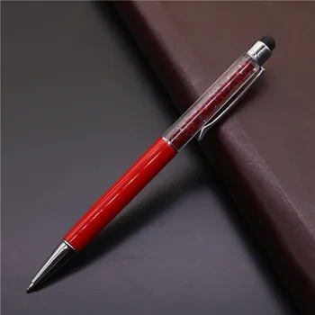 Метална химикалка писалка с диаманти, Персонализиран подарък, Лазерни химикалки с лого по поръчка, Студентски училище офис 03793