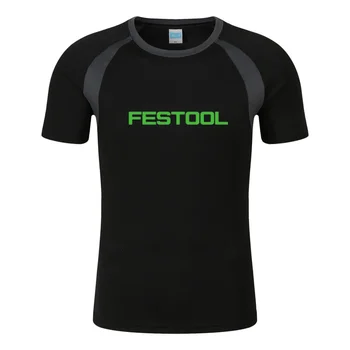 Модерна мъжка тениска с принтом Festool Инструменти, Лятна тениска, Памук мъжки raglan с къс ръкав и кръгло деколте, градинска тениска, потник