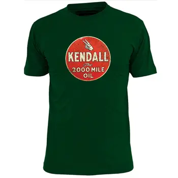 Мъжки реколта тениска Kendall с моторно масло в ретро стил, Бензин, газ