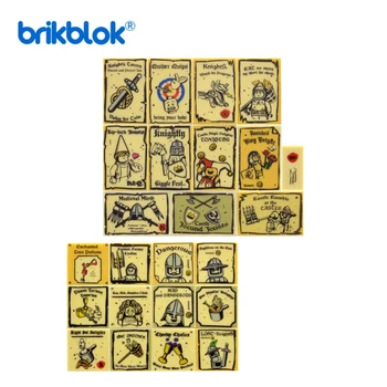 Набор от плочки с принтом по индивидуален дизайн, строителни блокчета, играчки, Средновековието, Средновековни теми 2x2 2x3