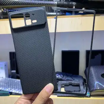 Наистина калъф, изработени от въглеродни влакна за Xiaomi MIX Fold 2 Калъф, изработени от въглеродни влакна, калъф от арамидни влакна, ултра тънък калъф за телефон Xiaomi MIX Fold 2