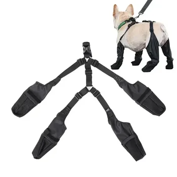Нескользящая водоустойчив защитна лента за домашни любимци Perro с принадлежности, обувки Регулируеми Paw Zapatos, Дишаща закопчалка за кучета