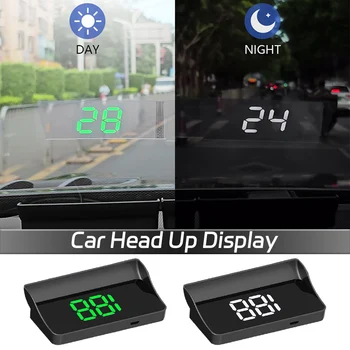 Нов HD Авто Централен Дисплей W1 HUD Проекторът на Предното Стъкло GPS Система За Всички Автомобилни Скоростомера Автоматични Електронни Аксесоари Скорост КМ/Ч