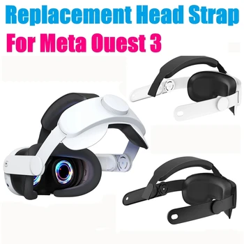 Нов главоболие каишка за виртуална слушалки Meta Quest 3, нагоре комфорт, Регулируема глава каишка за Oculus Meta Quest 3