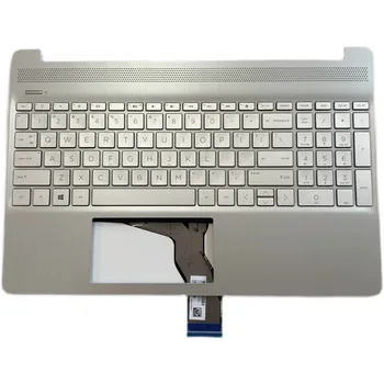 Новост за HP 15S-ER FR FQ 15-EF TPN-Q222 Q230 L63578-001 L63579-001 Горния Капак, Подложки за ръце Лаптоп с us Клавиатура С подсветка