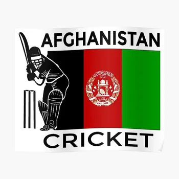 Плакат с крикетом в Афганистан, украса на стаята, стенни картини, забавен принт ретро и модерно изкуство, без рамка