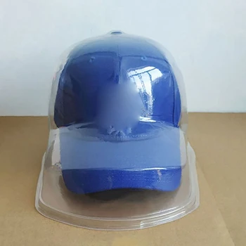 Преносими поставки за шапки от прозрачен PVC, шапки за съхранение в случай, Прозрачна кутия за съхранение на кепок, протектор шапки за домашно съхранение