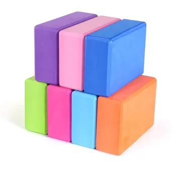 Продажба на едро на Цветни блок за йога Brick Cube от тухли с висока плътност Водоустойчив набор от блокове за йога