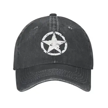 Пънк-капитани, военна Тактическа бейзболна шапка със звезда, Унисекс, Памучен шапка за възрастни, Регулируем Шапка за татко, Мъжки Дамски Спортна шапка