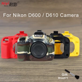 Силиконовата Броня Skin Case Cover Чанта За Slr Камери Nikon D600 D610 Силиконов Калъф