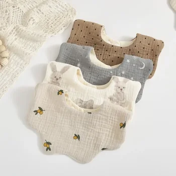 слой памучна марля, лигавник с листенца от плат Зоу Зоу, кърпа за слюнка, 360 градуса, лигавник за новородено, млечни продукти кърпа от повръщане