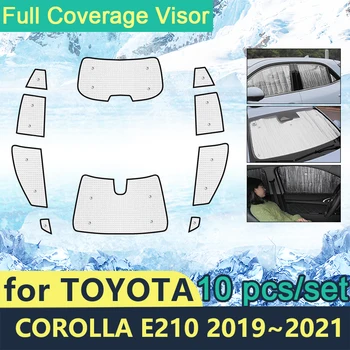 Слънчеви Очила С Пълно Покритие За Седана Toyota Corolla E210 2019 ~ 2021 Автомобилни Слънчеви Стъкла Аксесоари За Страничните Стъкла 2020