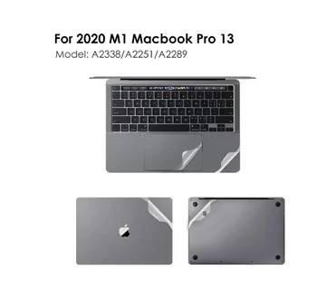 Стикер по целия корпус за нов M1 MacBook Pro13 модели A2338 A2289 Включва Горна + Долна част + Тъчпад + Защитен калъф за кожата поставка за дланите