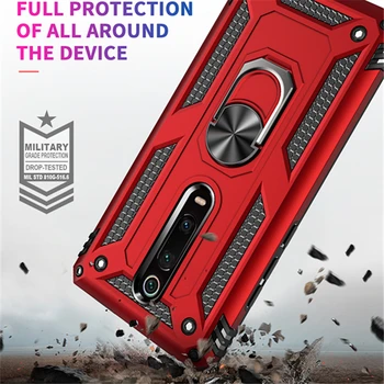Твърд Брониран Калъф-Поставка за Xiaomi Redmi K20 K30 Note 8T 8 Pro 7 8A 7A Mi 9 9T CC9 A3 Lite Note10 Play с Антидетонационным покритие