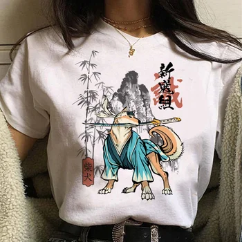 Тениска Shiba Inu дамски harajuku manga graphic тениски дамски графична облекло