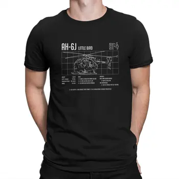 Тениска за видео игри AH-6J Battlefield, тениска с кръгло деколте и къс ръкав Harajuku