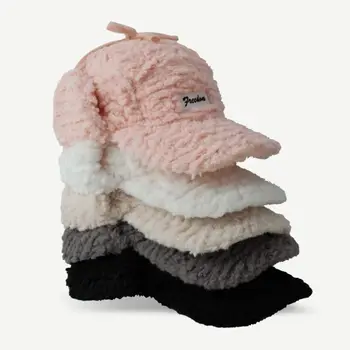 Удебелена бейзболна шапка на Нова Утепленная Ветрозащитная Шапка-ушанка от Овче плюшени, мъжки шапки-бомберы